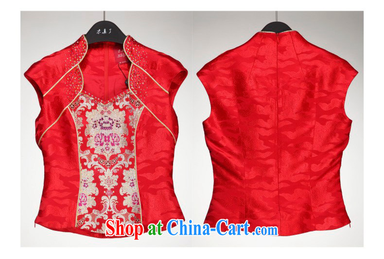 Wood is really the MOZEN 2015 Chinese brides with wedding dresses toast Tang women T-shirt package mail 21,913 04 red XXL pictures, price, brand platters! Elections are good character, the national distribution, so why buy now enjoy more preferential! Health