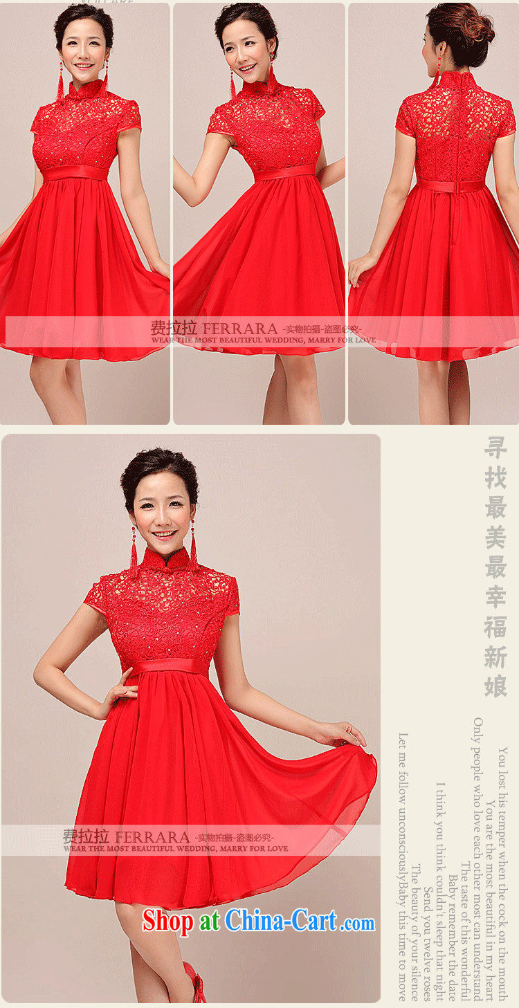 Ferrara dress 2015 New red short lace retro bridal high waist pregnant larger graphics thin dress red XL pictures, price, brand platters! Elections are good character, the national distribution, so why buy now enjoy more preferential! Health