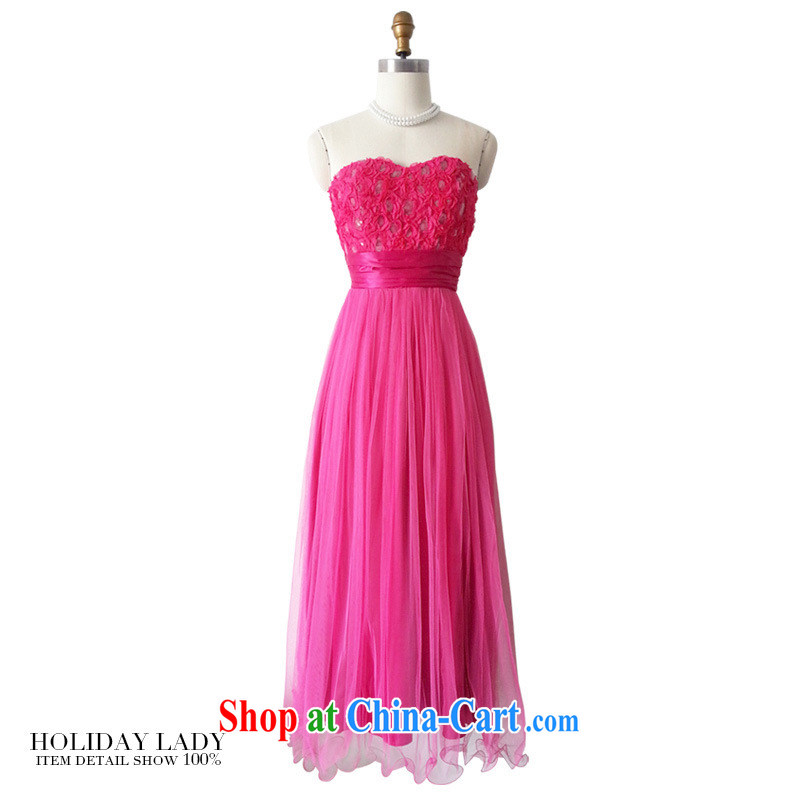Shallow end (QIAN MO) stylish wedding dresses pregnant small dress pink mesh erase chest bridesmaid dress wholesale 2328 rose red L pictures, price, brand platters! Elections are good character, the national distribution, so why buy now enjoy more preferential! Health