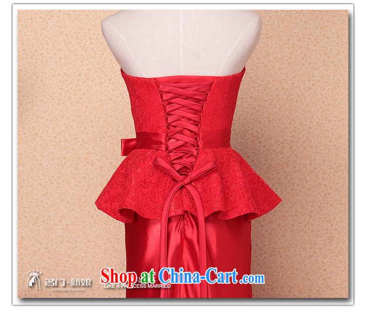 The bride's 2015 New Red bows dress wedding dress high waist graphics thin lace dress 676 M pictures, price, brand platters! Elections are good character, the national distribution, so why buy now enjoy more preferential! Health