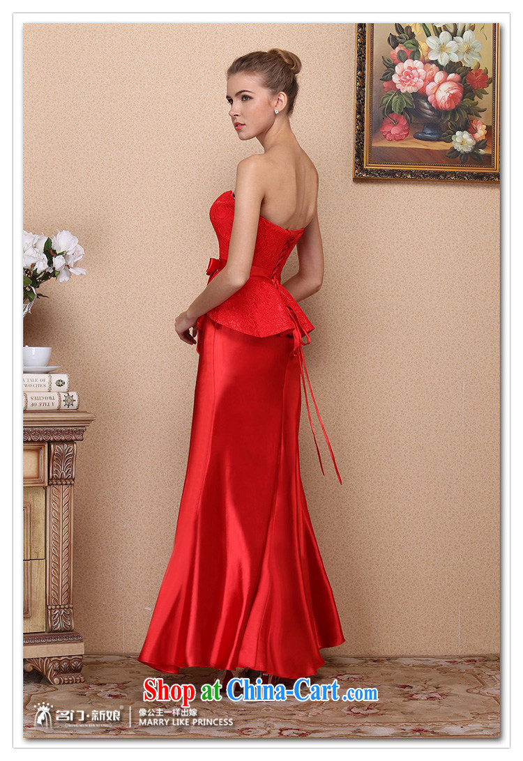 The bride's 2015 New Red bows dress wedding dress high waist graphics thin lace dress 676 M pictures, price, brand platters! Elections are good character, the national distribution, so why buy now enjoy more preferential! Health