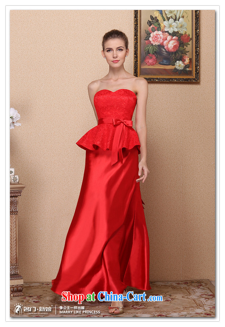 The bride's 2015 New Red bows dress wedding dress high waist graphics thin lace dress 676 M pictures, price, brand platters! Elections are good character, the national distribution, so why buy now enjoy more preferential! Health