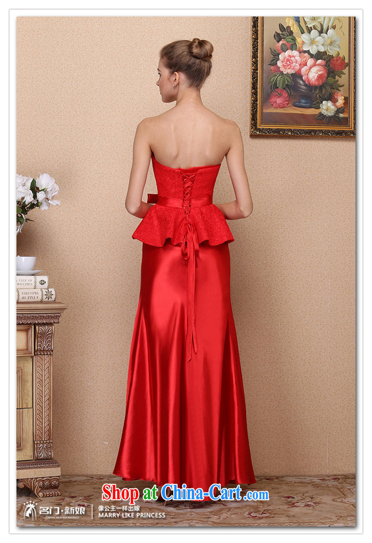 The bride's 2015 New Red bows dress wedding dress high waist graphics thin lace dress 676 M pictures, price, brand platters! Elections are good character, the national distribution, so why buy now enjoy more preferential! Health