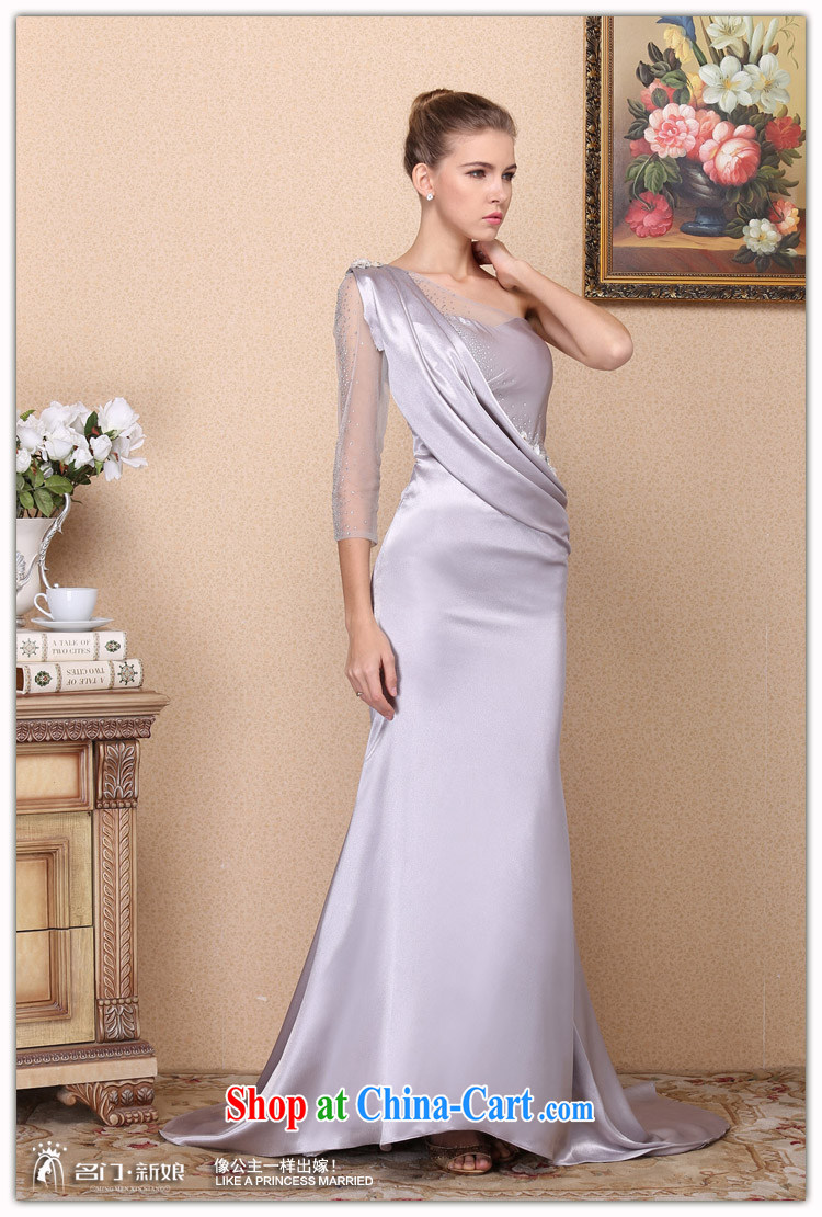 The bride 2015 stylish and elegant dress single shoulder tail dress banquet dress drill 696 L pictures, price, brand platters! Elections are good character, the national distribution, so why buy now enjoy more preferential! Health