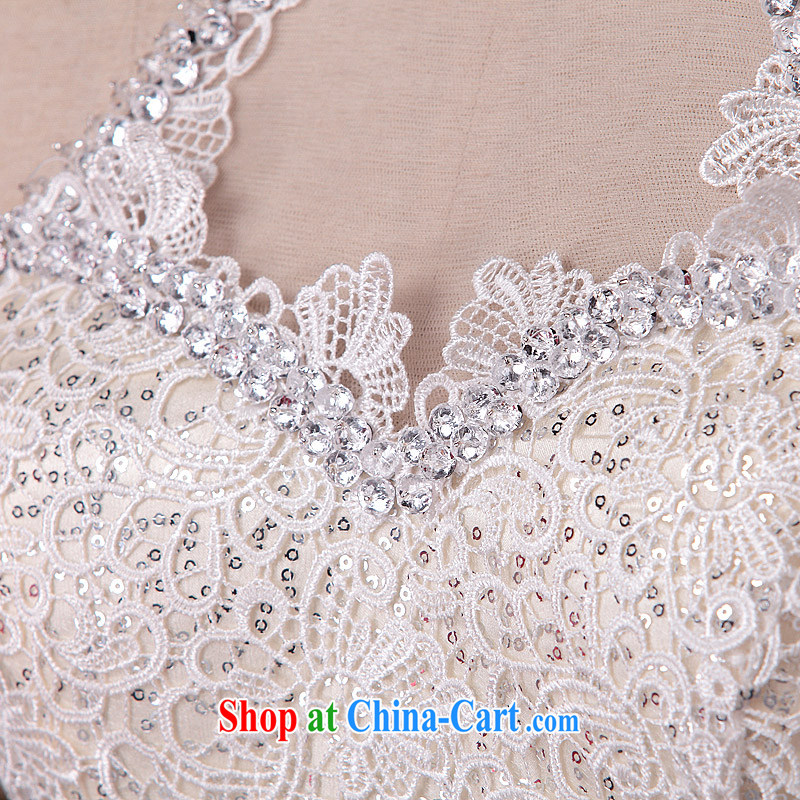 The bride's 2015 new dress champagne color dress, diamond luxury mount also dress 691 L, the bride, shopping on the Internet