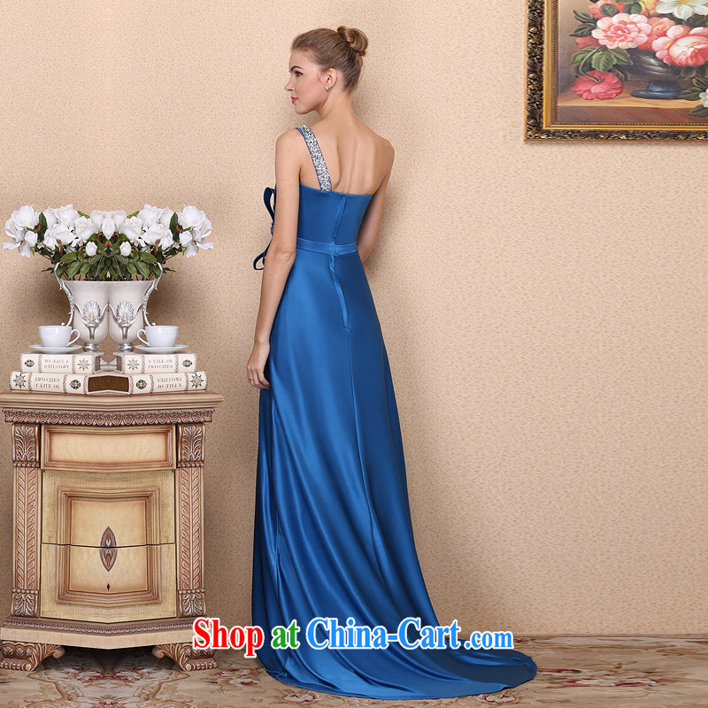 The bride's 2015 new bridal gown small tail dresses elegant blue dress 705 M, the bride, shopping on the Internet