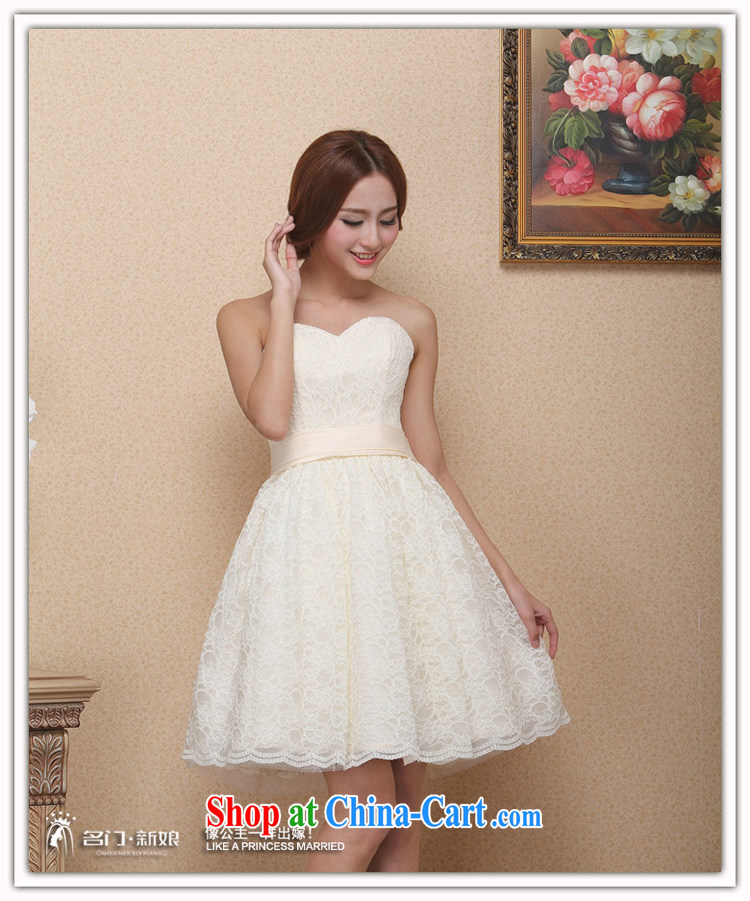 The bride's 2015 new dress short lace dress bowtie cute little dress 128 L pictures, price, brand platters! Elections are good character, the national distribution, so why buy now enjoy more preferential! Health