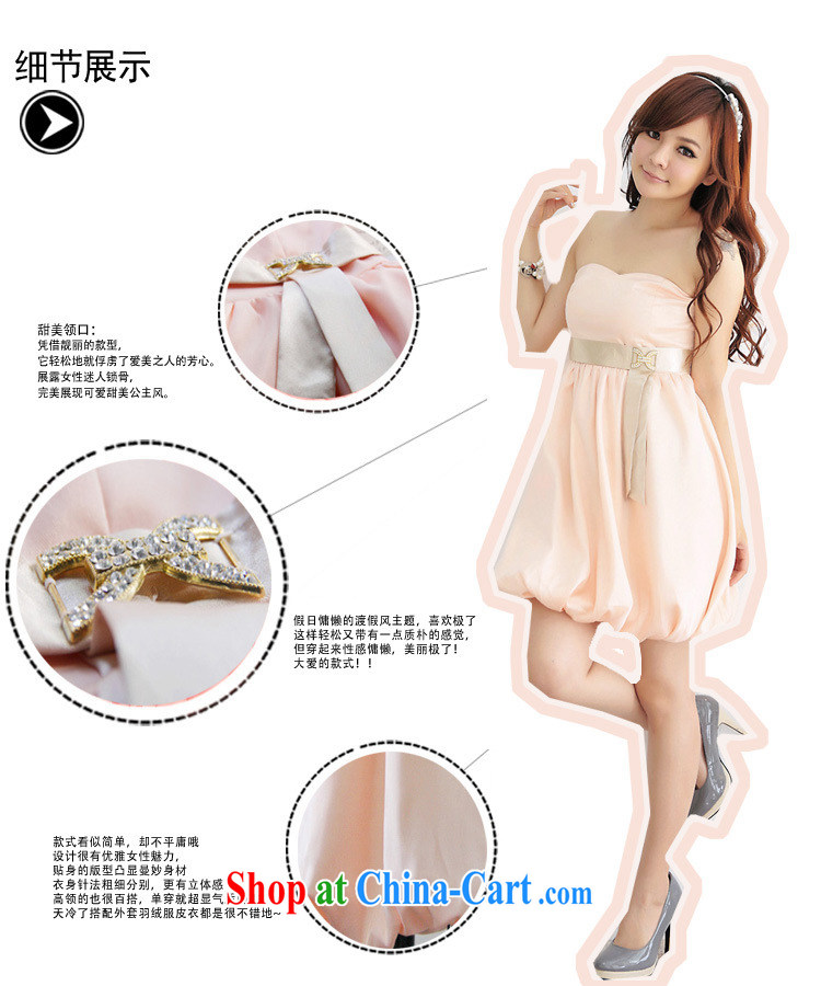 Light (at the end QIAN MO) banquet, air sweet Princess Jane about us shoulder drill clip lantern skirt small dress ocean skirt 2255 apricot L pictures, price, brand platters! Elections are good character, the national distribution, so why buy now enjoy more preferential! Health
