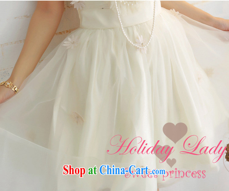 Shallow end (QIAN MO) dress sweet Princess embroidery Sun Flower shaggy candle dress bridesmaid sister with short, 2260 apricot L pictures, price, brand platters! Elections are good character, the national distribution, so why buy now enjoy more preferential! Health
