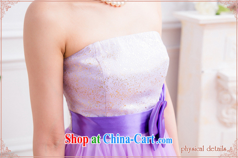Shallow end (QIAN MO) 2015 summer sweet Web yarn stitching evening dress bridesmaid clothing shorts dress 2325 purple L pictures, price, brand platters! Elections are good character, the national distribution, so why buy now enjoy more preferential! Health