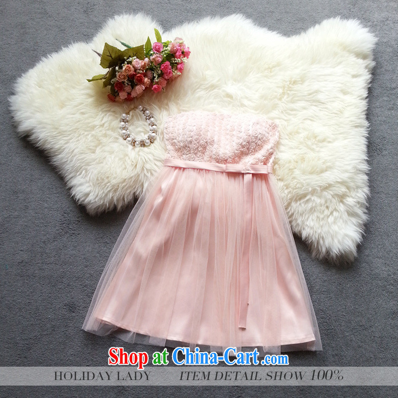 Light (at the end QIAN MO) 2014, elegant small rose lace take Korean-style short dress dress bridesmaid dresses small 236 pink L pictures, price, brand platters! Elections are good character, the national distribution, so why buy now enjoy more preferential! Health