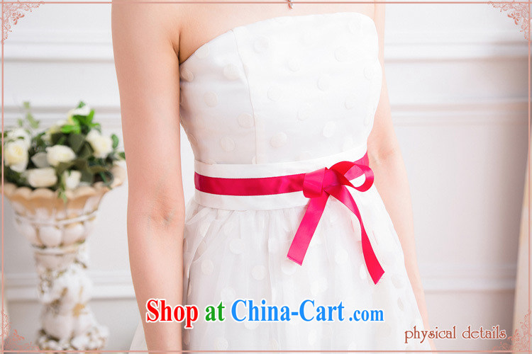 Light (at the end QIAN MO) Korean dress bridesmaid dress classic flocking wave point dresses foreign trade dress 2312 white are code pictures, price, brand platters! Elections are good character, the national distribution, so why buy now enjoy more preferential! Health