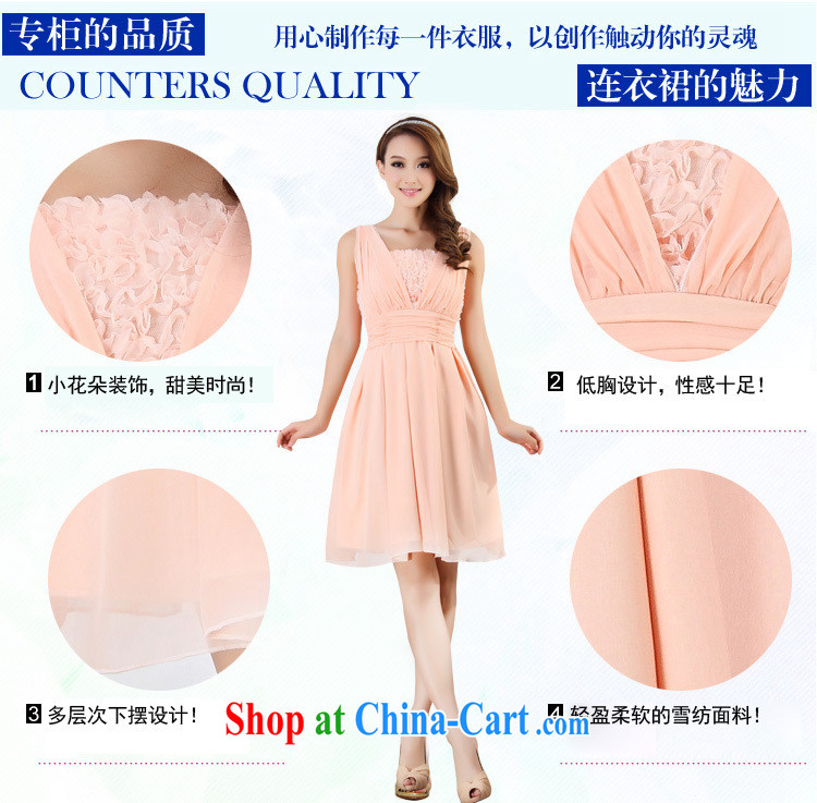 Shallow end (QIAN MO) 2013 new three-dimensional stitching Korean bridesmaid long small dress softness snow woven sister vest dress 9013 short purple are code pictures, price, brand platters! Elections are good character, the national distribution, so why buy now enjoy more preferential! Health
