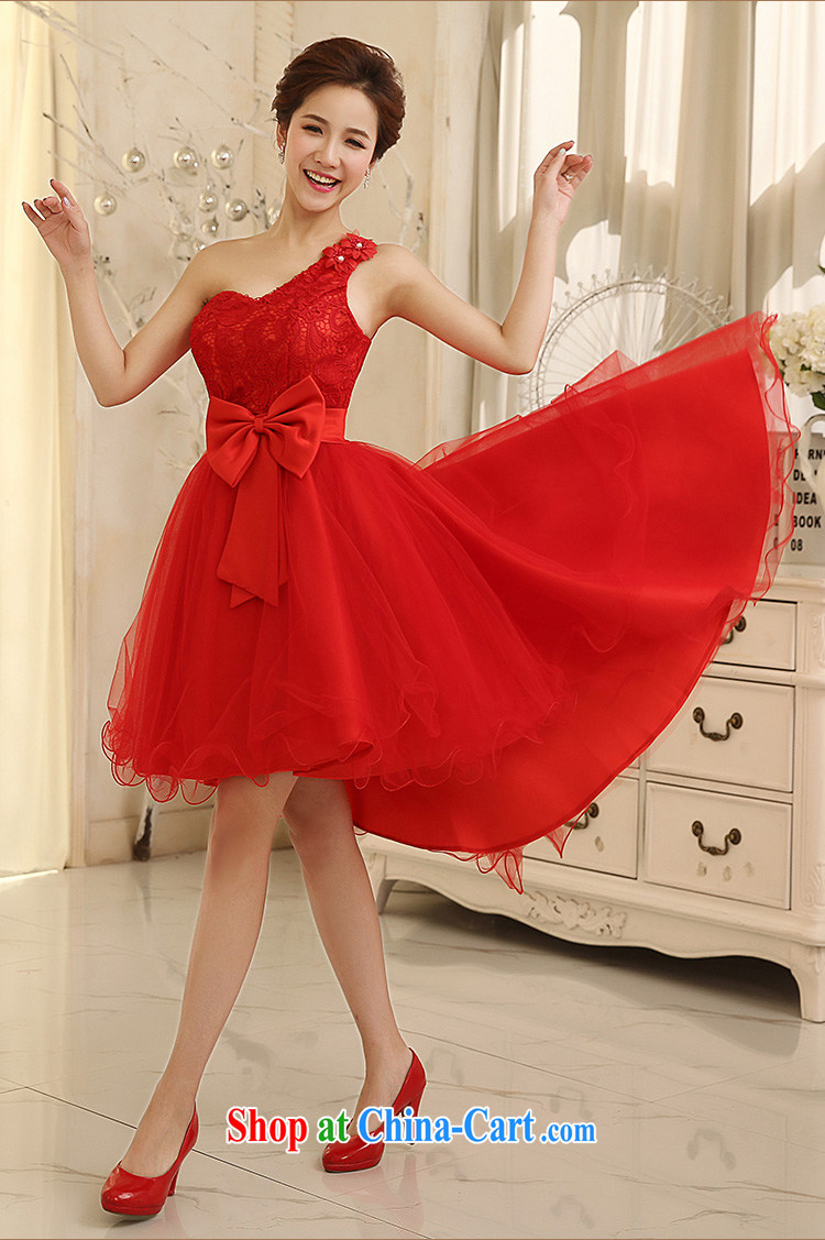 Jessica covers wedding dresses 2014 new Korean short before long red evening dress uniform toast marriage 5072 red XL pictures, price, brand platters! Elections are good character, the national distribution, so why buy now enjoy more preferential! Health