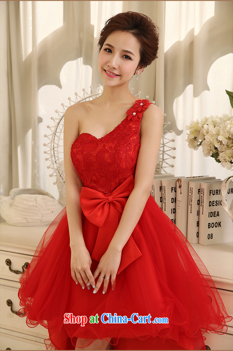 Jessica covers wedding dresses 2014 new Korean short before long red evening dress uniform toast marriage 5072 red XL pictures, price, brand platters! Elections are good character, the national distribution, so why buy now enjoy more preferential! Health