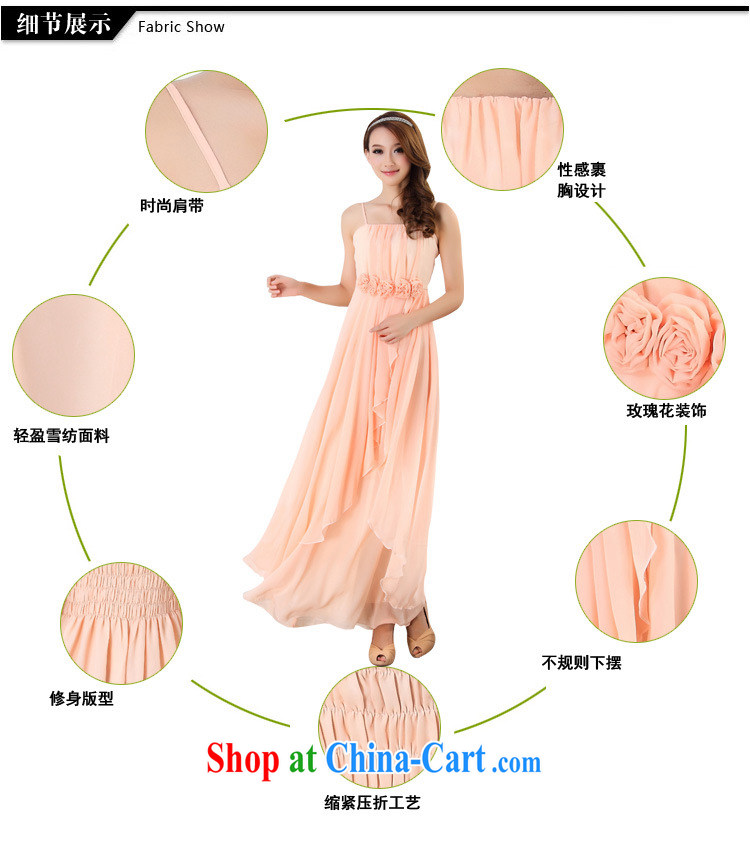 Shallow end (QIAN MO) 2014 female manual roses snow woven strap with long skirts, small dress bridesmaid dress dress 900 pink are code pictures, price, brand platters! Elections are good character, the national distribution, so why buy now enjoy more preferential! Health