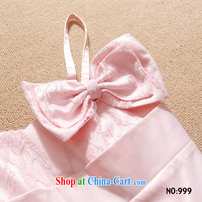 Shallow end (QIAN MO) 2012 new genuine lace Bow Tie small dress dress sister dress bridesmaid wedding 999 apricot XL pictures, price, brand platters! Elections are good character, the national distribution, so why buy now enjoy more preferential! Health