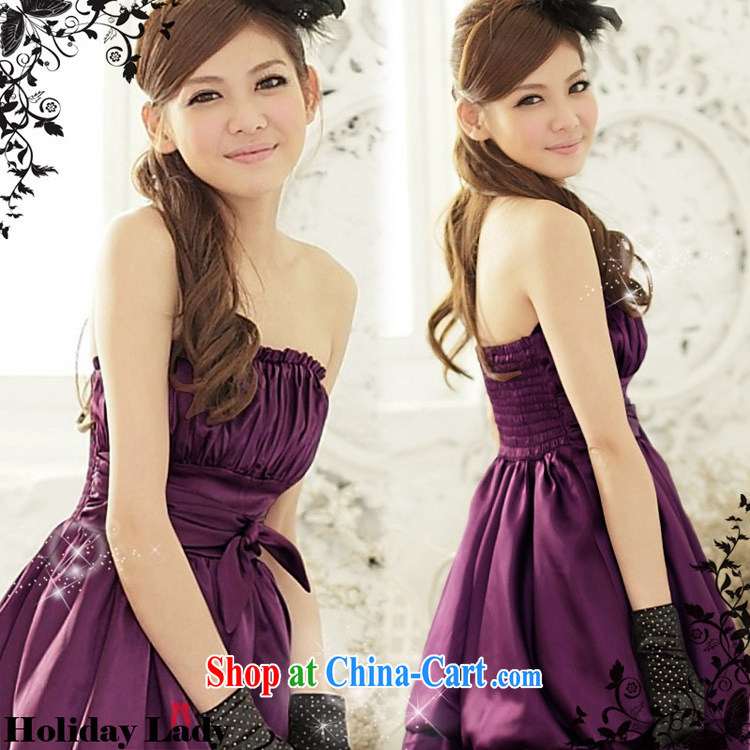 Shallow end (QIAN MO) Moderator dinner dress with dress Korean Princess shaggy dress small dress 2211 purple L pictures, price, brand platters! Elections are good character, the national distribution, so why buy now enjoy more preferential! Health