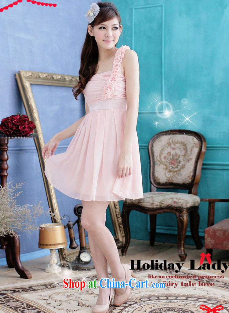 Shallow end (QIAN MO) standard in Korean girl with a shoulder the shoulder flouncing sweet little dress dress bridesmaid boxed 2251 apricot XL pictures, price, brand platters! Elections are good character, the national distribution, so why buy now enjoy more preferential! Health