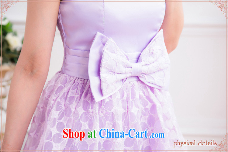 Shallow end (QIAN MO) Korean dress bridesmaid dresses banquet Princess small dress the dress code 2315 violet are code pictures, price, brand platters! Elections are good character, the national distribution, so why buy now enjoy more preferential! Health
