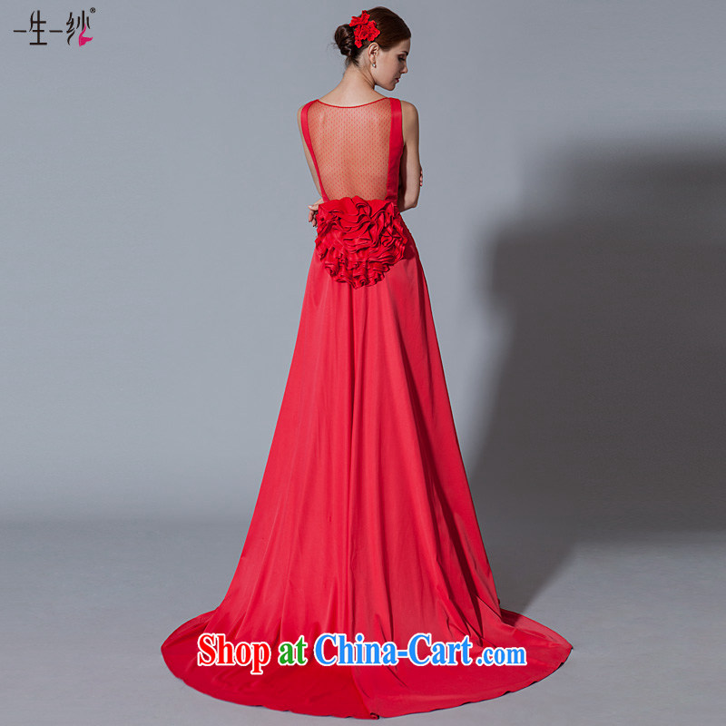 A yarn wedding dresses 2015 new chest lumbar disc take small tail bridal dresses serving toast red 30250903 red XXL code 20 days, pre-sales, a yarn, shopping on the Internet