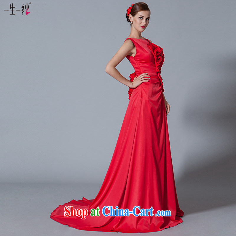 A yarn wedding dresses 2015 new chest lumbar disc take small tail bridal dresses serving toast red 30250903 red XXL code 20 days, pre-sales, a yarn, shopping on the Internet