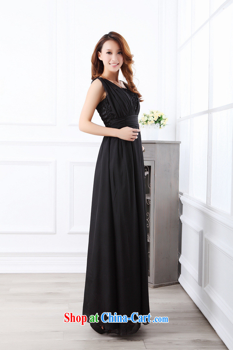 Shallow end (QIAN MO) 2014 Ladies only American V flowers for waist vest snow woven bridesmaid sister small dress dress 9013 long black are code pictures, price, brand platters! Elections are good character, the national distribution, so why buy now enjoy more preferential! Health