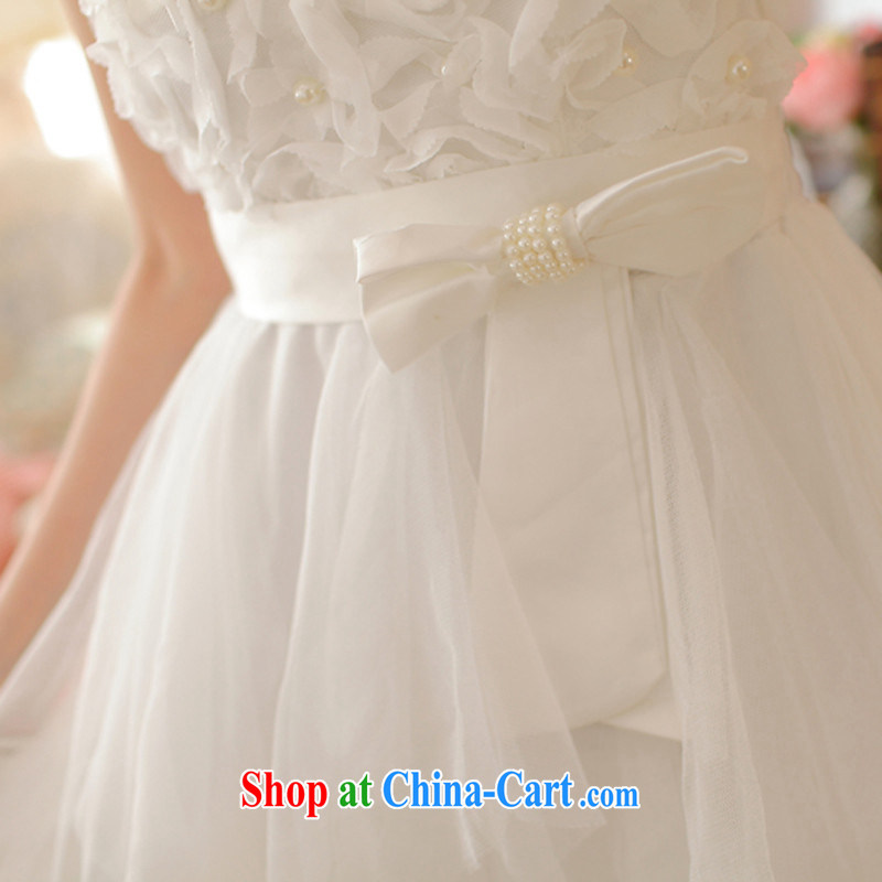 Addis Ababa honey, new, three-dimensional Princess Snow Flower woven bow tie bows clothing dress wiped chest dress evening dress dress Princess dress with sister white, honey, Addis Ababa (Mibeyee), online shopping
