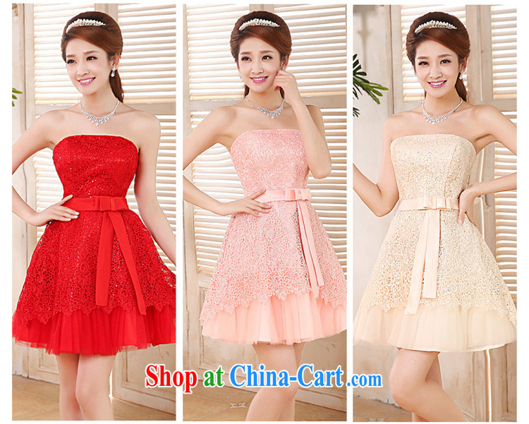 Angel, in short, bare chest lace bridesmaid service marriages red bows dress 2015 new strap butterfly Openwork embroidery lace the wedding dress red S pictures, price, brand platters! Elections are good character, the national distribution, so why buy now enjoy more preferential! Health