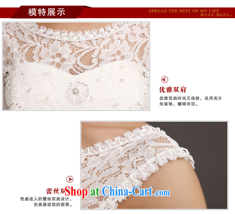 Early definition 2015 new bridesmaid dress double-shoulder lace white short maiden honey sister dress Korean Beauty small dress white S pictures, price, brand platters! Elections are good character, the national distribution, so why buy now enjoy more preferential! Health