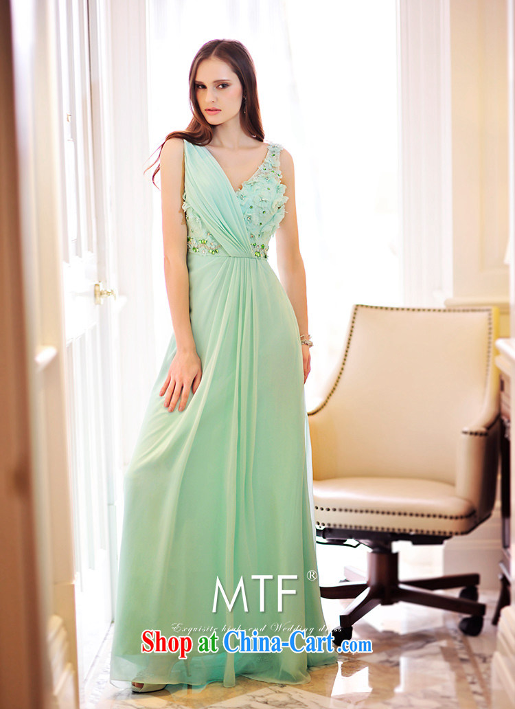 Garden 2015 new drape dress uniform toast V for long bridal wedding dress L 21,499 green tailored pictures, price, brand platters! Elections are good character, the national distribution, so why buy now enjoy more preferential! Health