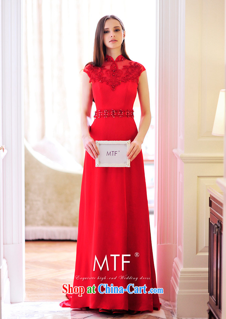 Garden 2015 new bride toast wedding dress round-collar package shoulder small tail red dress L 21,489 red tailored pictures, price, brand platters! Elections are good character, the national distribution, so why buy now enjoy more preferential! Health