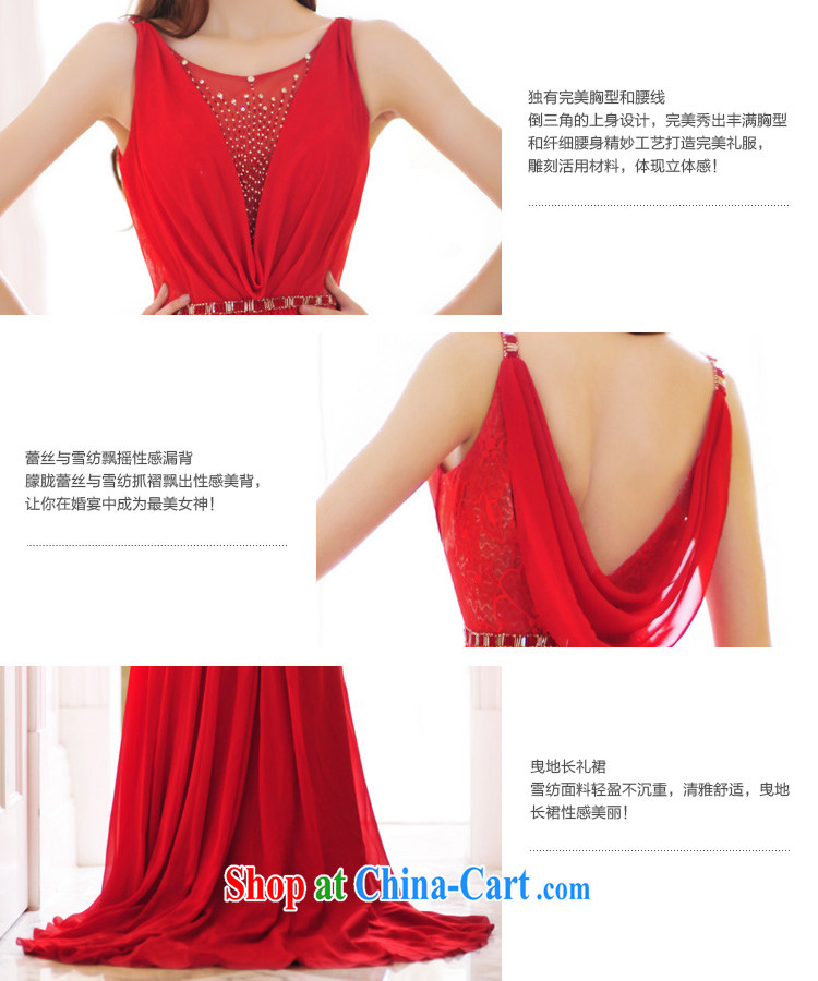 2015 new wedding dresses, bride Korean V collar red back exposed bows dress dress Evening Dress L 21,472 red tail 15 CM tailored pictures, price, brand platters! Elections are good character, the national distribution, so why buy now enjoy more preferential! Health