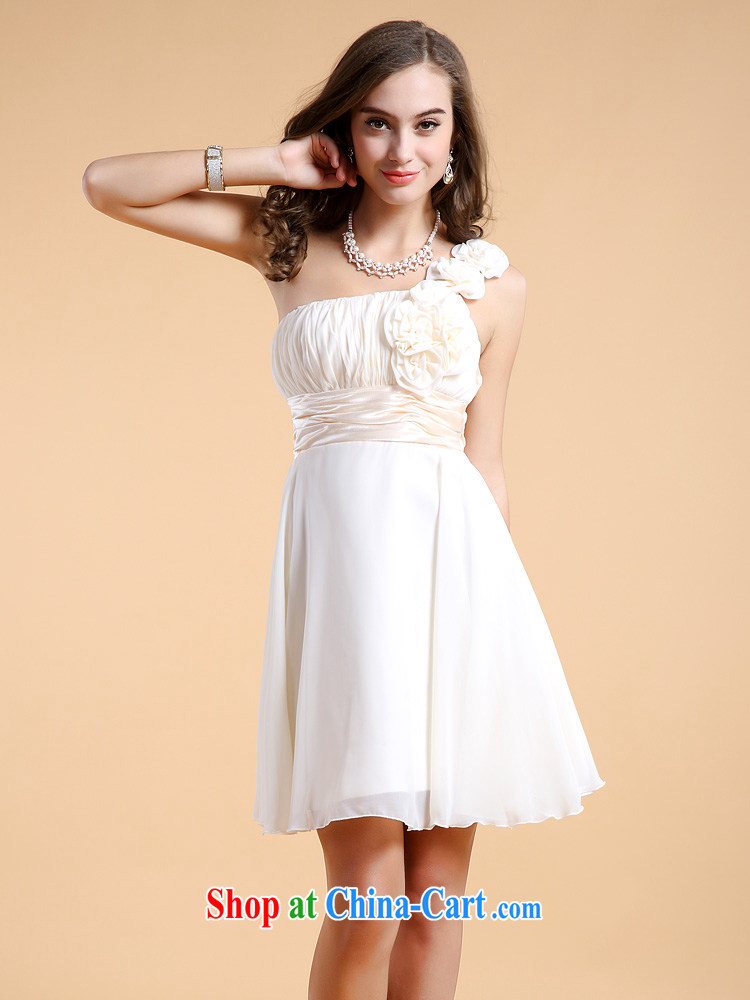 guoisya LED color dress single shoulder with flowers bridesmaid wiped his chest small dress short skirt with Violet XL pictures, price, brand platters! Elections are good character, the national distribution, so why buy now enjoy more preferential! Health