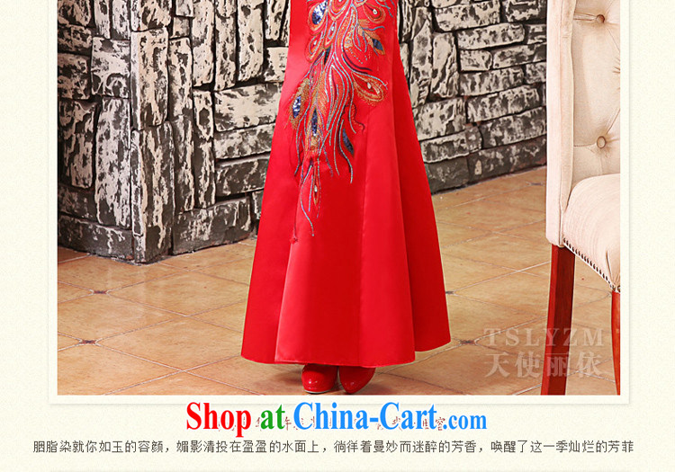 The angels, according to wedding dresses new 2015 crowsfoot dresses bridal toast serving red diagonal shoulder Evening Dress red dress wedding dress female Red XXL pictures, price, brand platters! Elections are good character, the national distribution, so why buy now enjoy more preferential! Health
