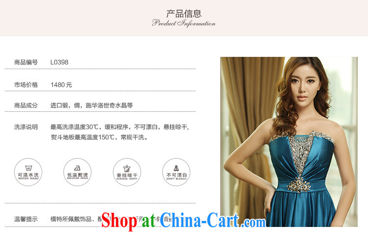 2015 new bare chest sexy diamond Openwork dress bridal dresses serving toast bridesmaid dress L 0398 blue tailored pictures, price, brand platters! Elections are good character, the national distribution, so why buy now enjoy more preferential! Health