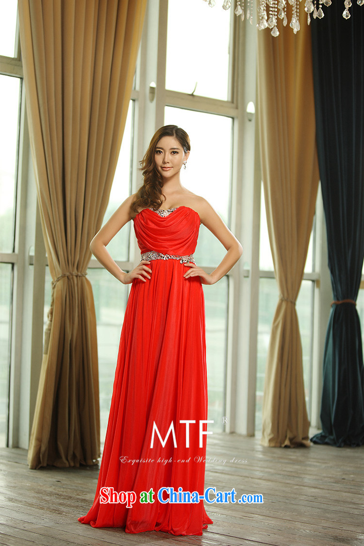 2015 new erase chest red dress bridal toast serving evening dress evening dress bridesmaid dress L 0392 red tailored pictures, price, brand platters! Elections are good character, the national distribution, so why buy now enjoy more preferential! Health