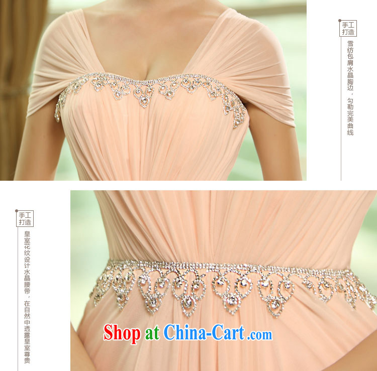 2015 new bag shoulder straps, bridal wedding dress toast serving evening dress Evening Dress L 0393 pale pink tailored pictures, price, brand platters! Elections are good character, the national distribution, so why buy now enjoy more preferential! Health