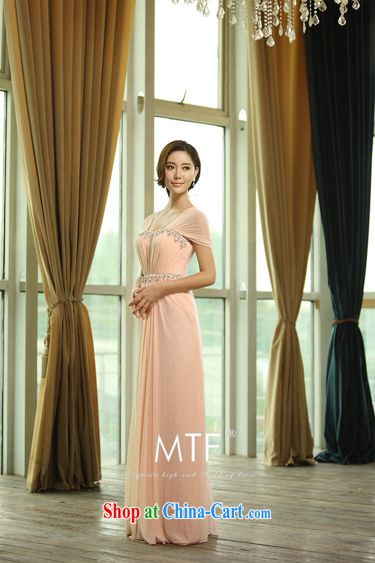 2015 new bag shoulder straps, bridal wedding dress toast serving evening dress Evening Dress L 0393 pale pink tailored pictures, price, brand platters! Elections are good character, the national distribution, so why buy now enjoy more preferential! Health