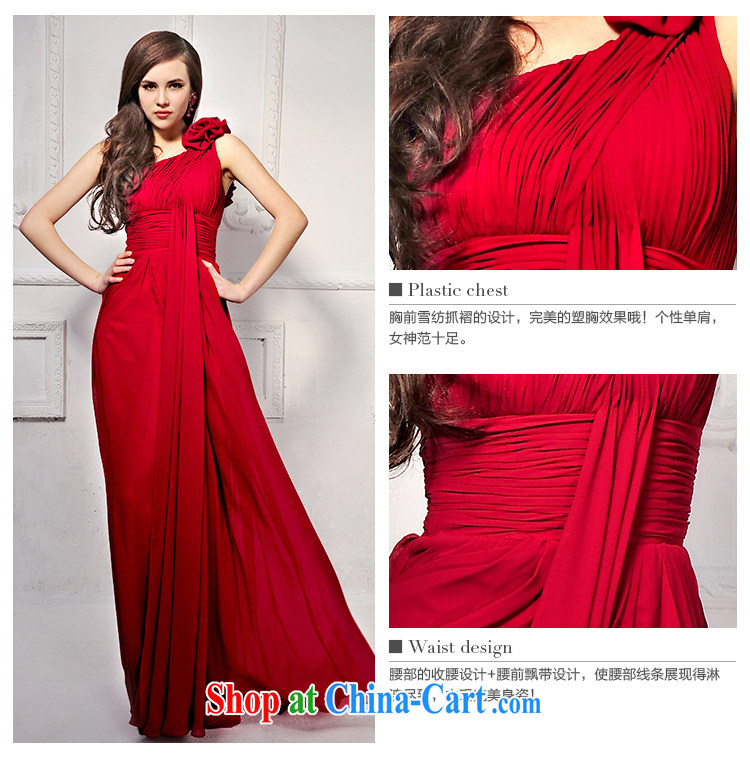 2015 new Korean long red wedding dresses, shoulder Princess bride video height bows dress 919 deep red tailored pictures, price, brand platters! Elections are good character, the national distribution, so why buy now enjoy more preferential! Health