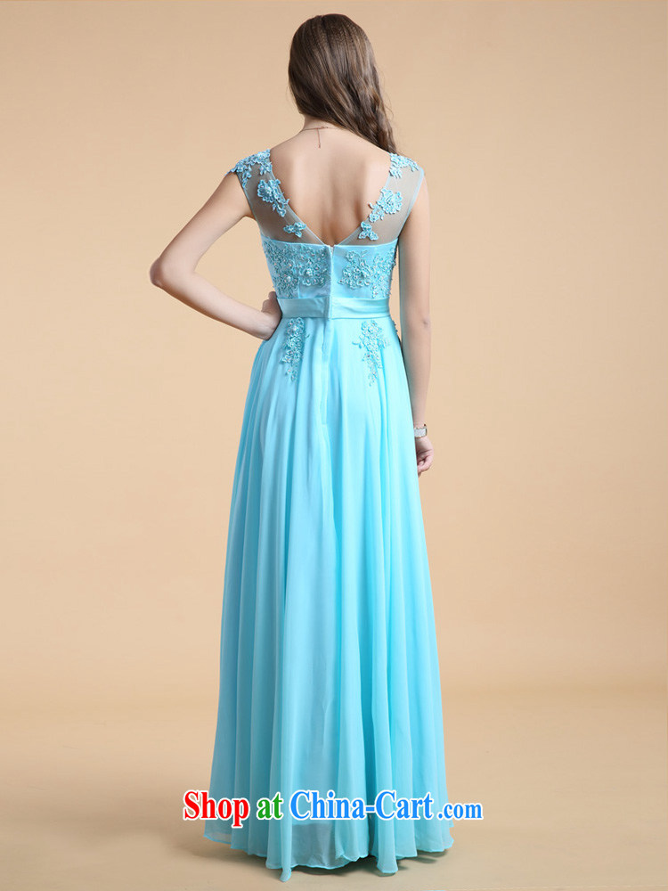 guoisya also contributed 2015 embroidery lace Evening Dress long bridesmaid banquet with foreign trade dress light blue XL pictures, price, brand platters! Elections are good character, the national distribution, so why buy now enjoy more preferential! Health