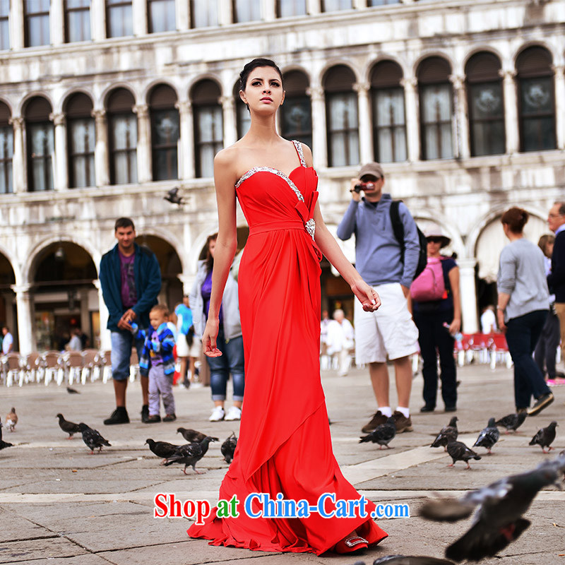 2015 new Garden MTF Venice only the shoulder bare chest bridal sweet waist in marriage wedding dresses L 21,451 red tailored, garden, shopping on the Internet