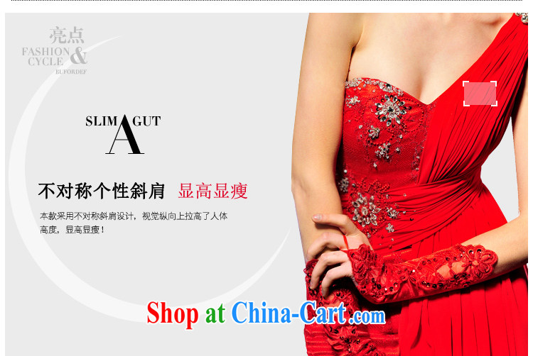 2015 new wedding dresses bridal bridesmaid long single shoulder small dress red Korean dress uniform toast L 1349 red tailored pictures, price, brand platters! Elections are good character, the national distribution, so why buy now enjoy more preferential! Health