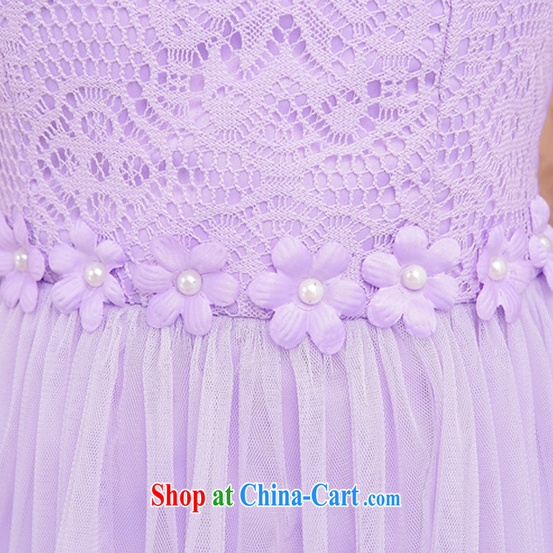 Maple floral displays the 2015 spring new bridesmaid dress short lace small dress sister dress bows dress F 531 light purple are code, maple exotic flowers, and, shopping on the Internet
