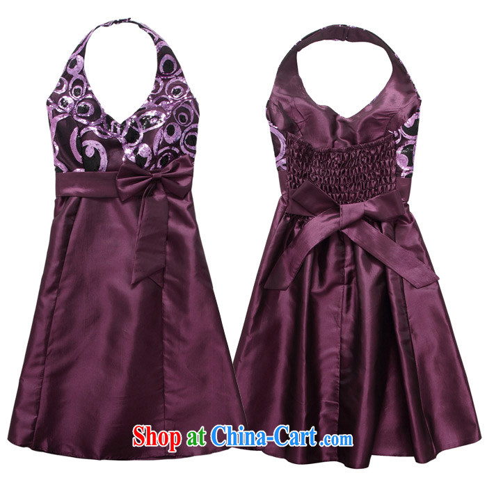 JK 2. YY American and European-style fashion scarf tie dress sexy V Package for chest-waist small dinner dress dresses J 9803 purple XXXL pictures, price, brand platters! Elections are good character, the national distribution, so why buy now enjoy more preferential! Health