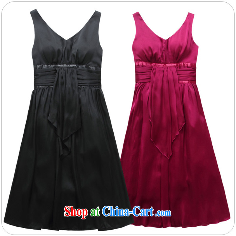 JK 2. YY European and American-style package chest sexy V collar dress emulation, elegant and large, party dress dresses J 9808 black XXXL, JK 2. YY, shopping on the Internet