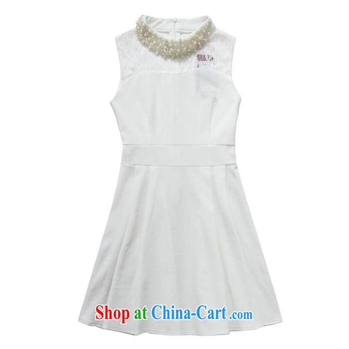 JK 2. YY 2014 new gathering sweet MM of staples for Pearl cuff cut the waist larger than the small dress dresses J 9608 white XXXL pictures, price, brand platters! Elections are good character, the national distribution, so why buy now enjoy more preferential! Health
