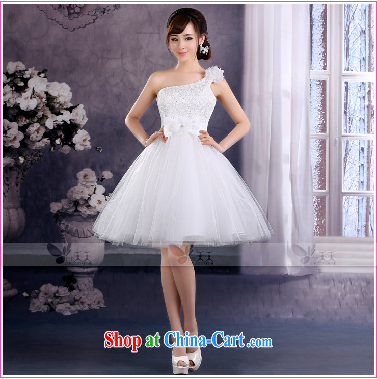 Mrs Alexa Lam GIVEN THE SHOULDER Evening Dress 2014 new marriages served toast flowers show bridesmaid short skirts 15,961 white L (waist 2.4) pre-sale within a week shipment pictures, price, brand platters! Elections are good character, the national distribution, so why buy now enjoy more preferential! Health