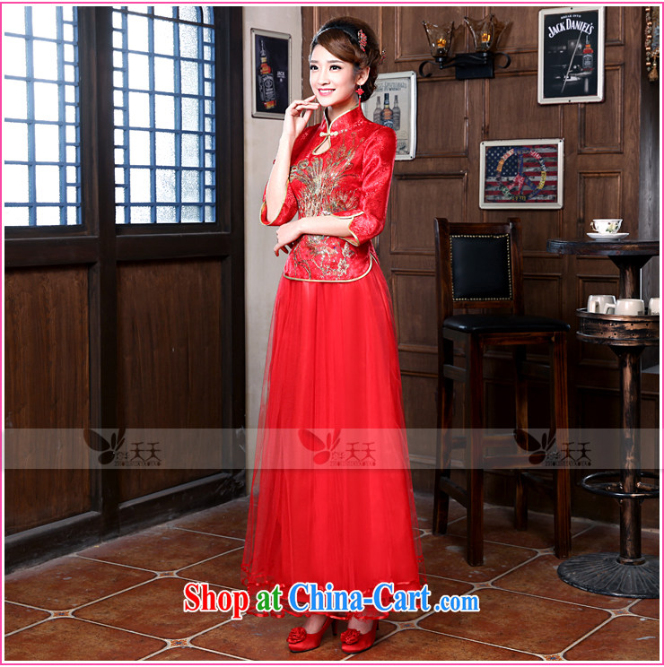 Mrs Alexa Lam unpunished new 2014 marriage, for Dress Chinese Dress bride Xiao Fengxian package bows serving 18,058 red M (waist 2.1) pictures, price, brand platters! Elections are good character, the national distribution, so why buy now enjoy more preferential! Health