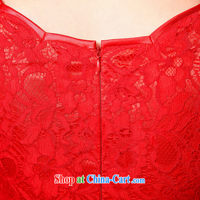 Mrs Alexa Lam unpunished new summer-short cheongsam marriages served toast red improved Chinese beauty dress 18,151 red L (waist 2.2), Mrs Alexa Lam, and, shopping on the Internet